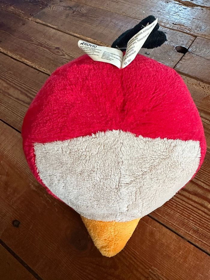 Peluche collection officielle oiseau 32cm Angry Birds rouge jaune boule coussin - photo numéro 6