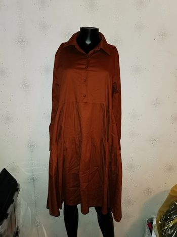 D2655 - robe marron taille 44
