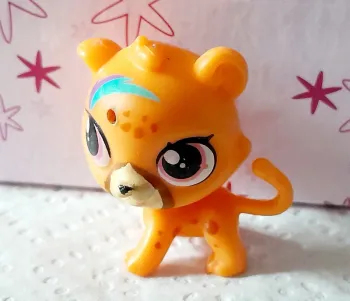 Petite Figurine Littlest Pet Shop Léopard orange