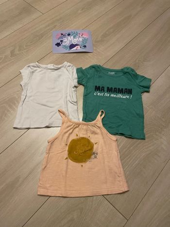 Lot de 3 t-shirt été 3 mois Kiabi