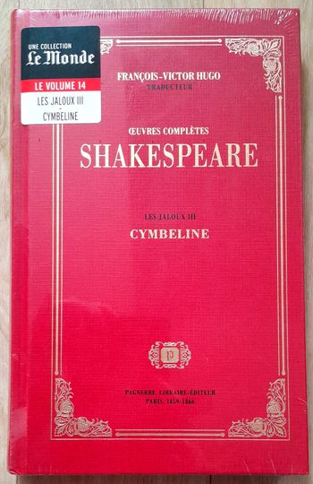 François- Victor Hugo traducteur Œuvres complètes Shakespeare Cymbeline (littérature classique)
