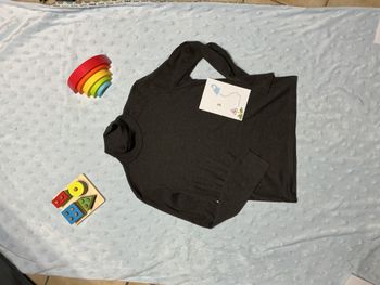 sous pull col roulé gris taille S la halle