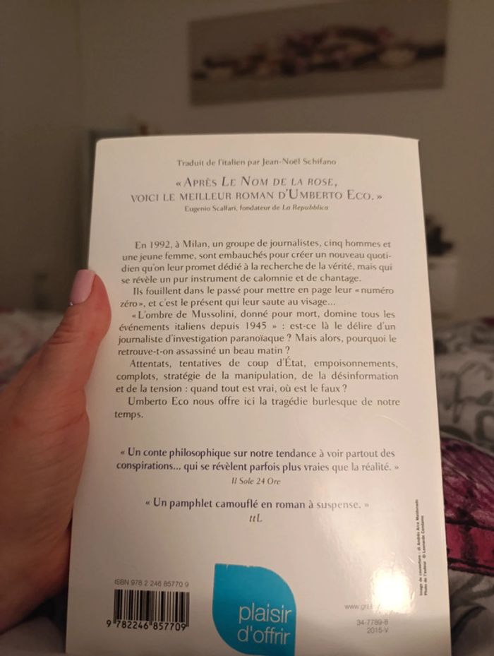 Numéro zéro umerto eco - photo numéro 2