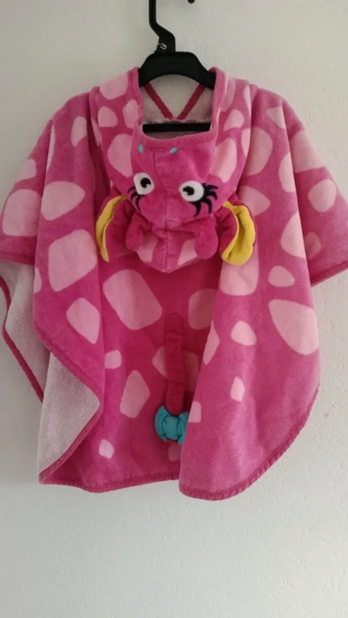 cape de bain rose décathlon taille unique 3-4ans - photo numéro 2