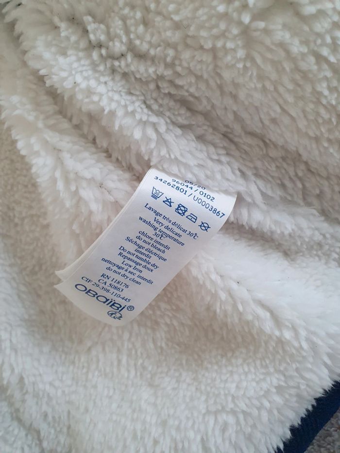 Manteau à capuche chaud bleu hiver - photo numéro 6
