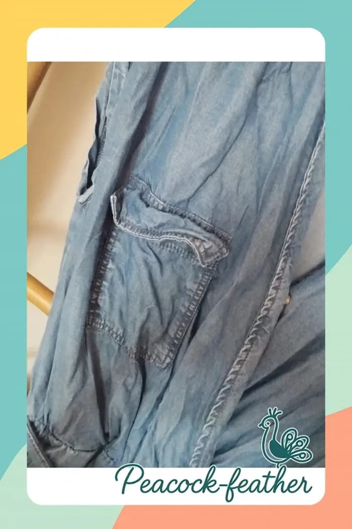 Combi pantalon jean camaïeu 42 - photo numéro 6