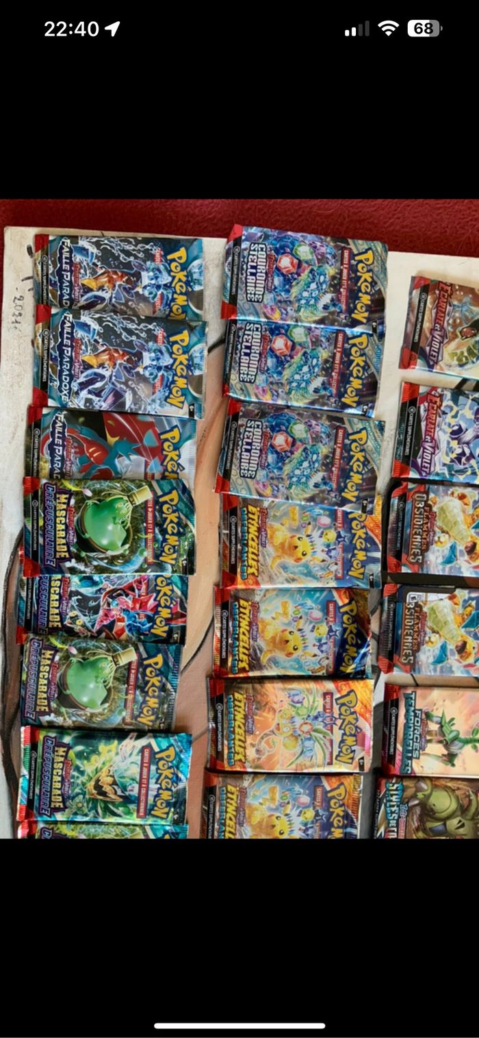 Lot de booster Pokémon français ouvert - photo numéro 3