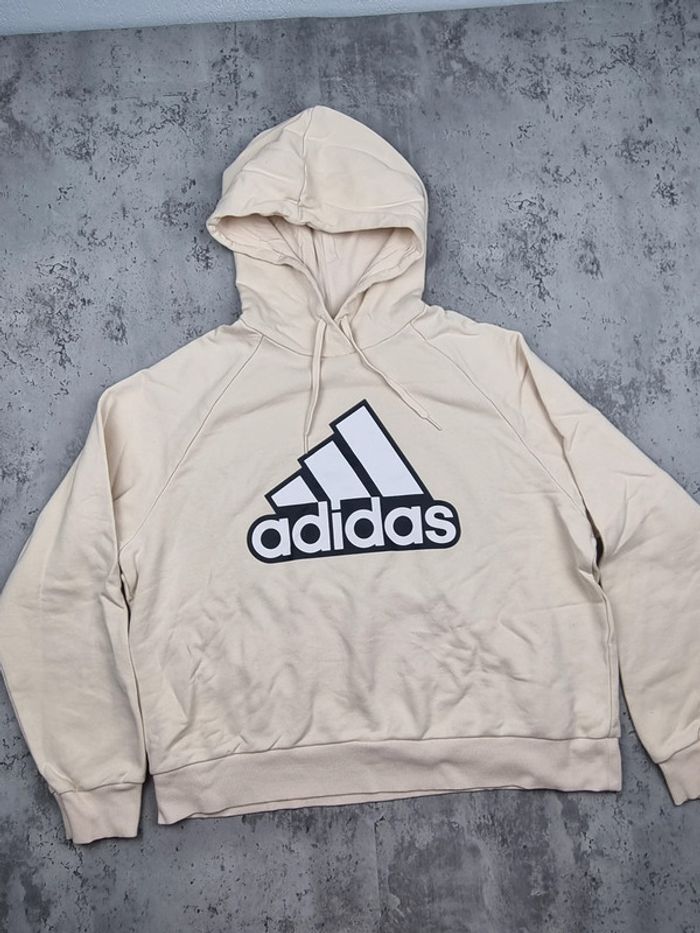 Sweat a capuche Adidas crème, M Femme - photo numéro 3