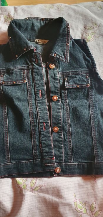Veste en jean's sans manches