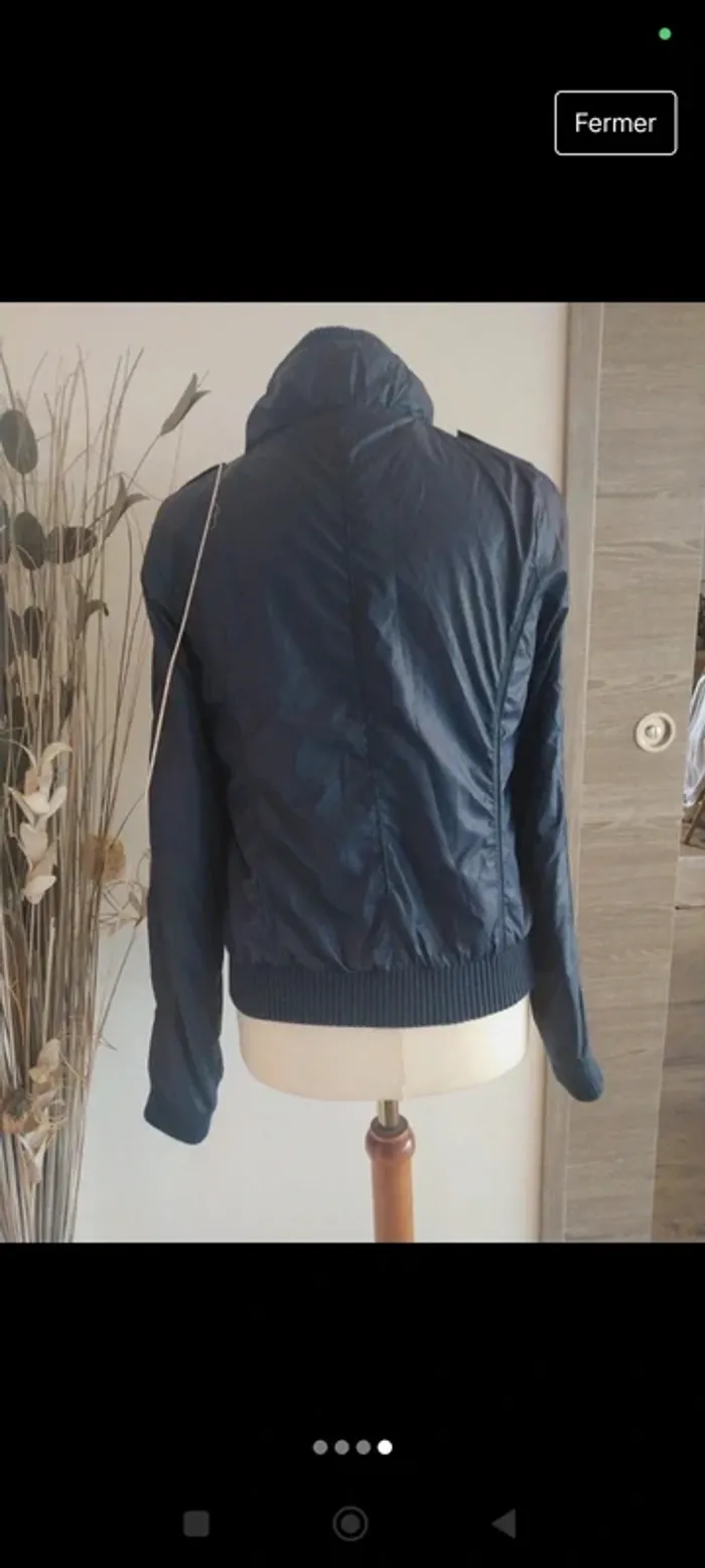 Veste coupe-vent spot bleu marine 38 - photo numéro 4
