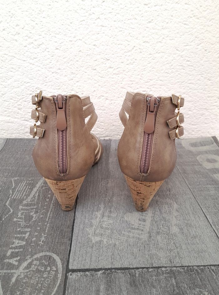 Escarpins / Sandales à talon compensé et à brides - Casual by Gémo - photo numéro 4