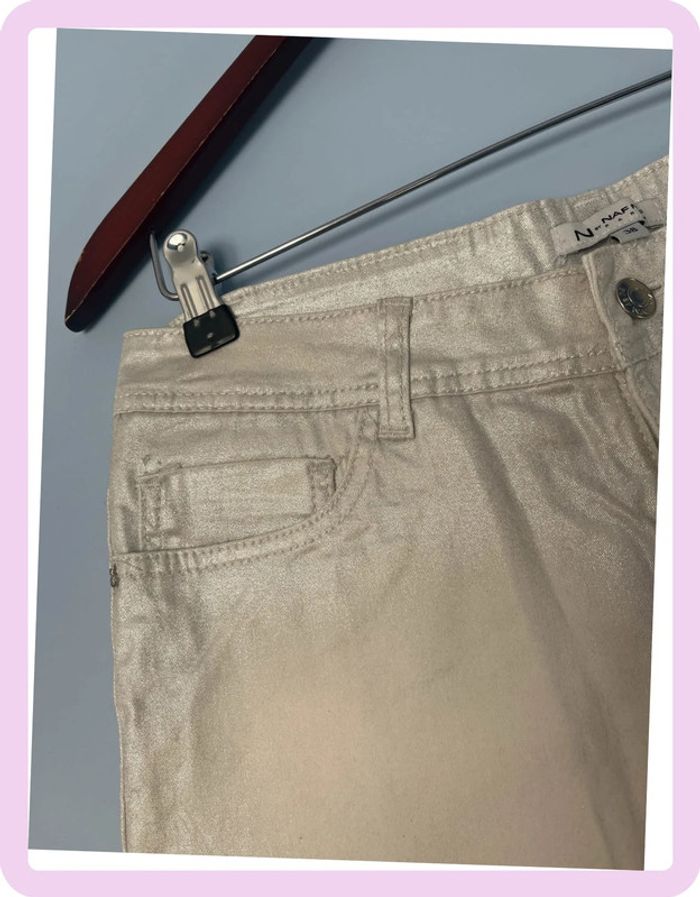 Short Gris Brillant – Nafnaf - Neuf👖 - photo numéro 4