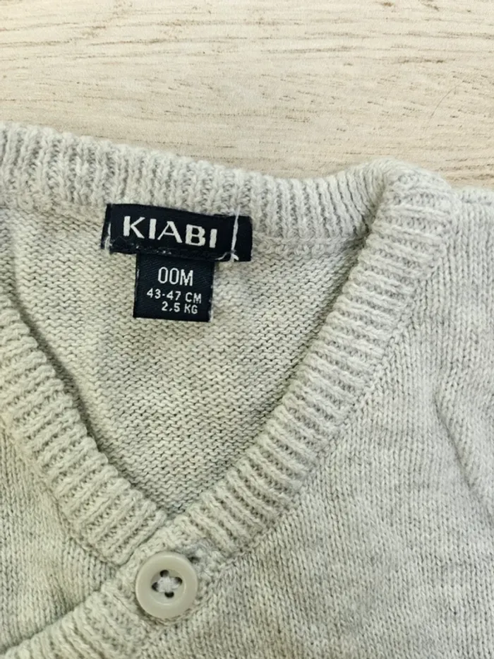 Brassière bébé/gilet en laine bébé prématuré - photo numéro 2