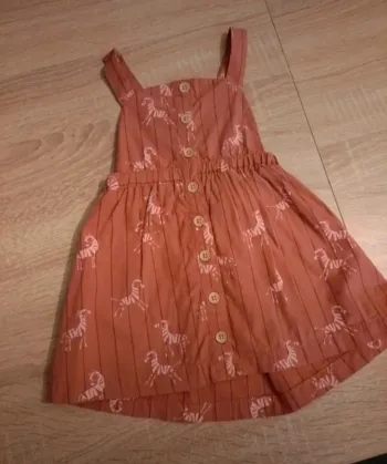 Robe zèbre corail - 18 mois - kiabi