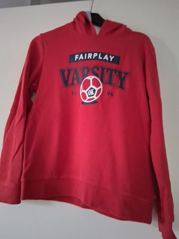 Sweat shirt " okaidi " rouge " t- 12 ans