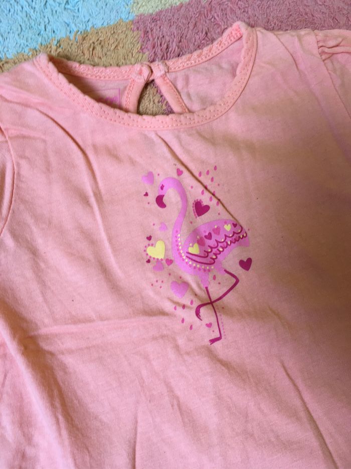 Ensemble tee-shirts et short été - 12 mois- TBE - photo numéro 2