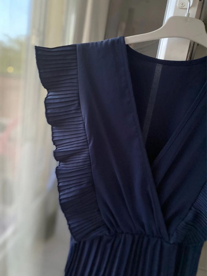Robe bleu marine plissée 38 - photo numéro 5
