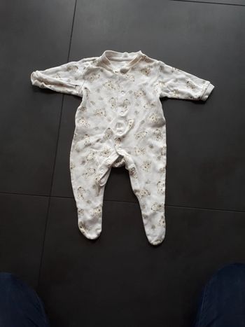 Grenouillère fine 50 cts ourson early days 3 mois