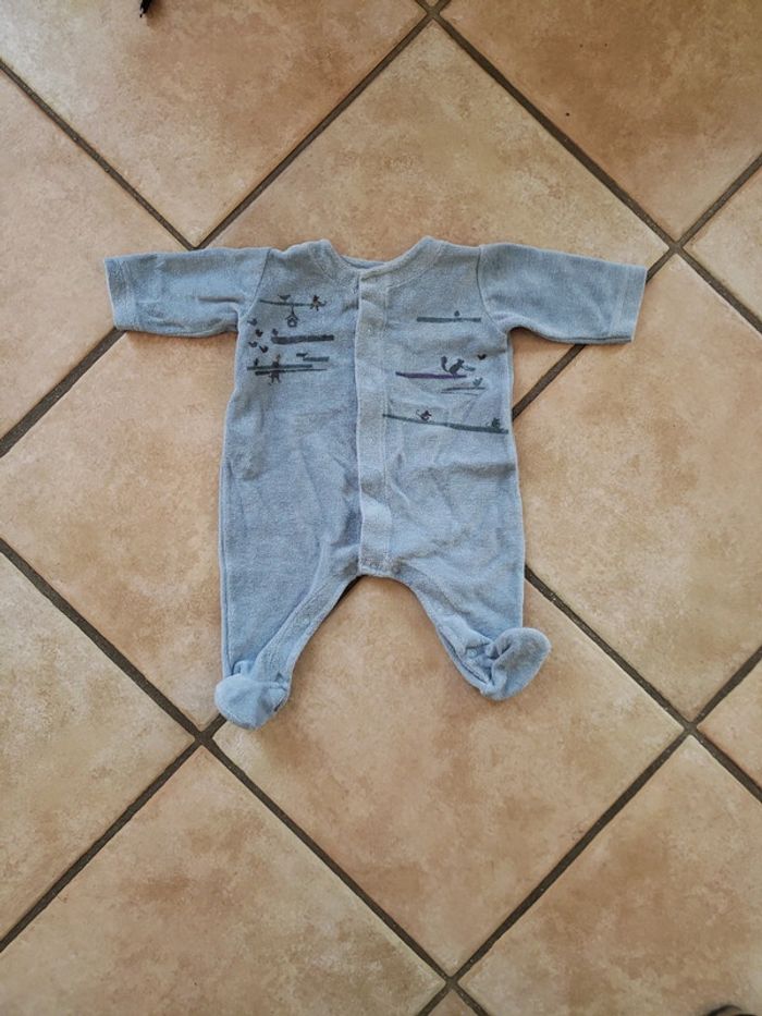 Pyjama bleu petit bateau 3 mois