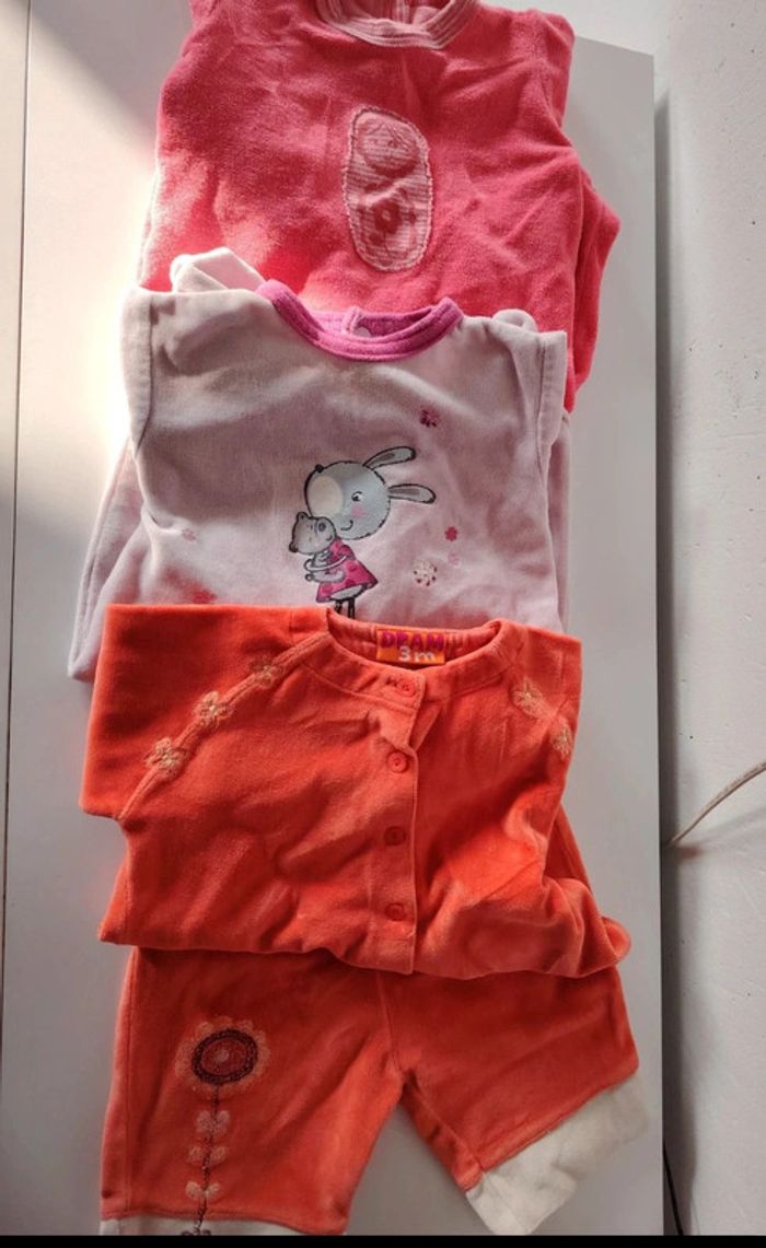 Lot de pyjamas chaud 3 mois