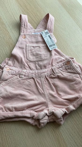 Salopette velours neuve bout chou