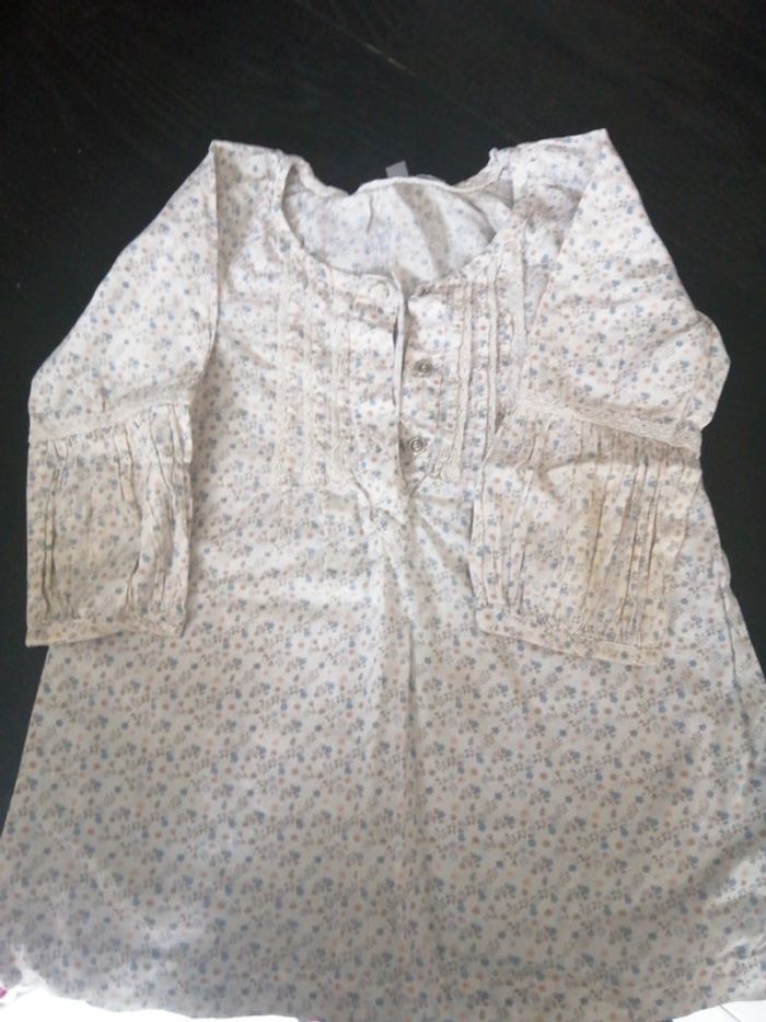 Tunique Fleurie 4 ans Vinyl Fraise - photo numéro 2