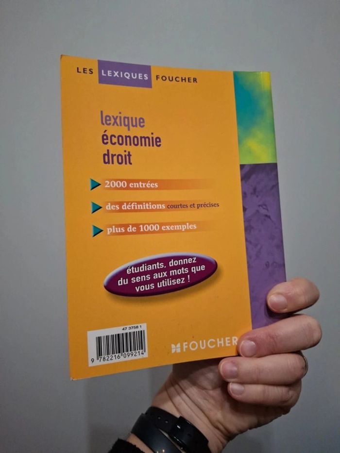 Livre lexique économie droit foucher - photo numéro 2