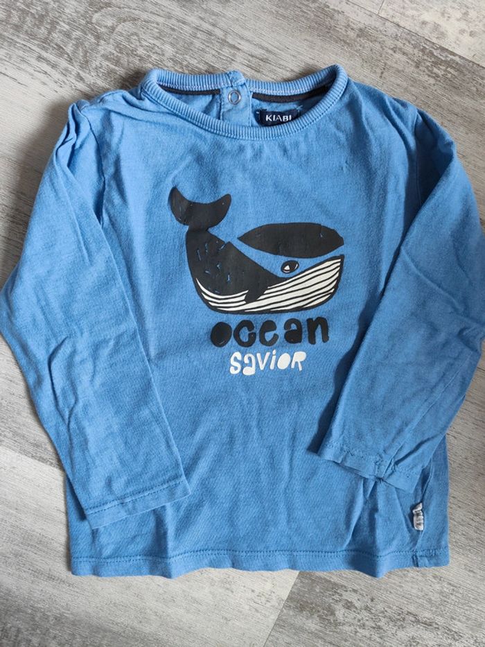 T-shirt ml coton 🐋 24m