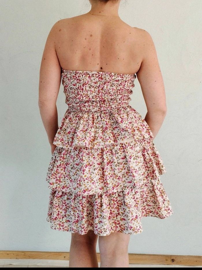 Robe bustier fleurie - Pimkie - Vintage  S = 34 - Très Bon État - photo numéro 4
