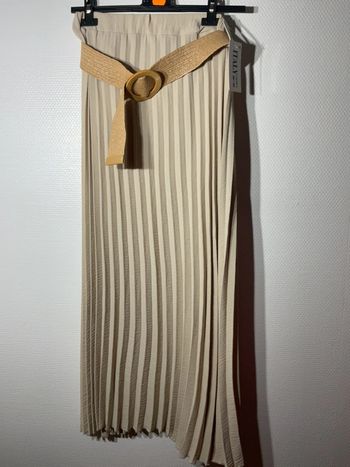 Jupe longue plissée femme taille unique (36-42)- just me - neuve avec étiquette