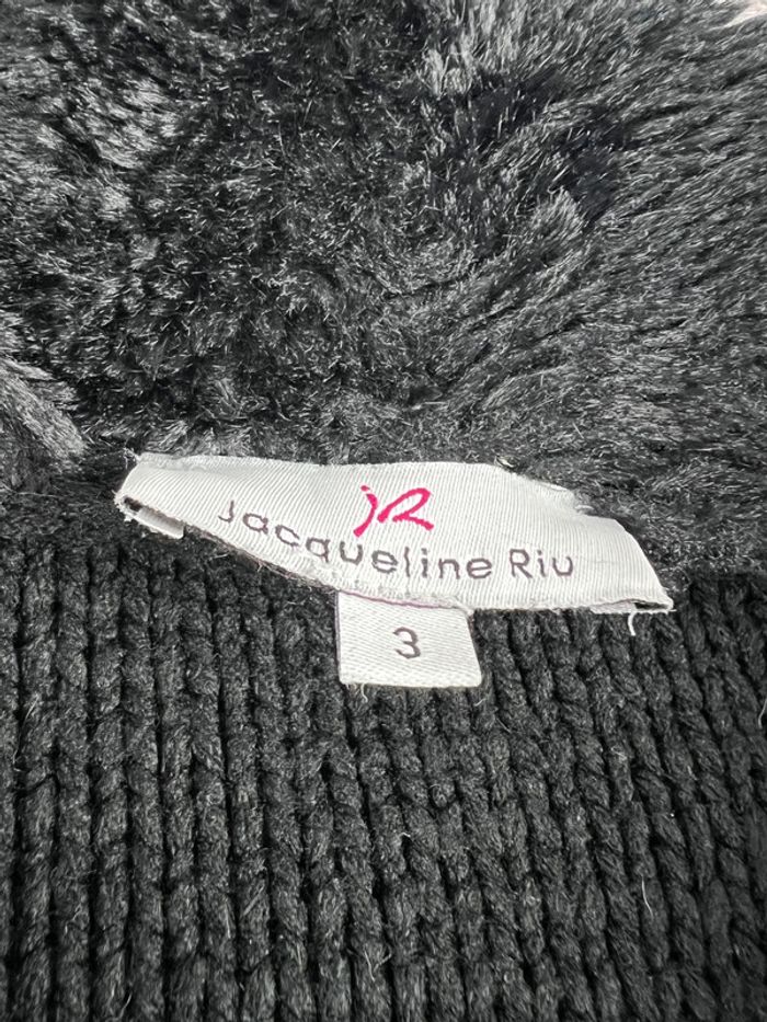 Veste noire style fourrure Jacqueline Riu Taille L - photo numéro 7