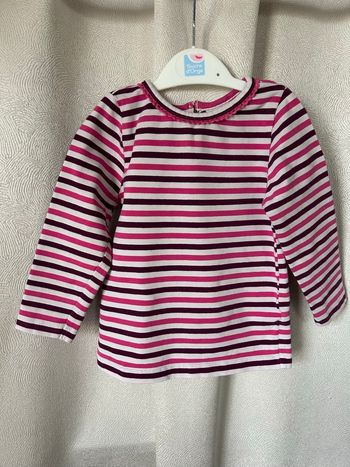 T-shirt dentelle encolure 12/18 mois Beebay