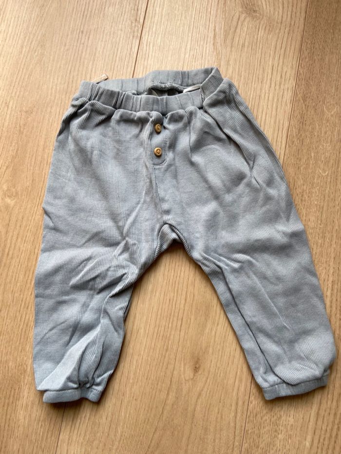 Ensemble body et pantalon bleu H&M 74cm - photo numéro 4