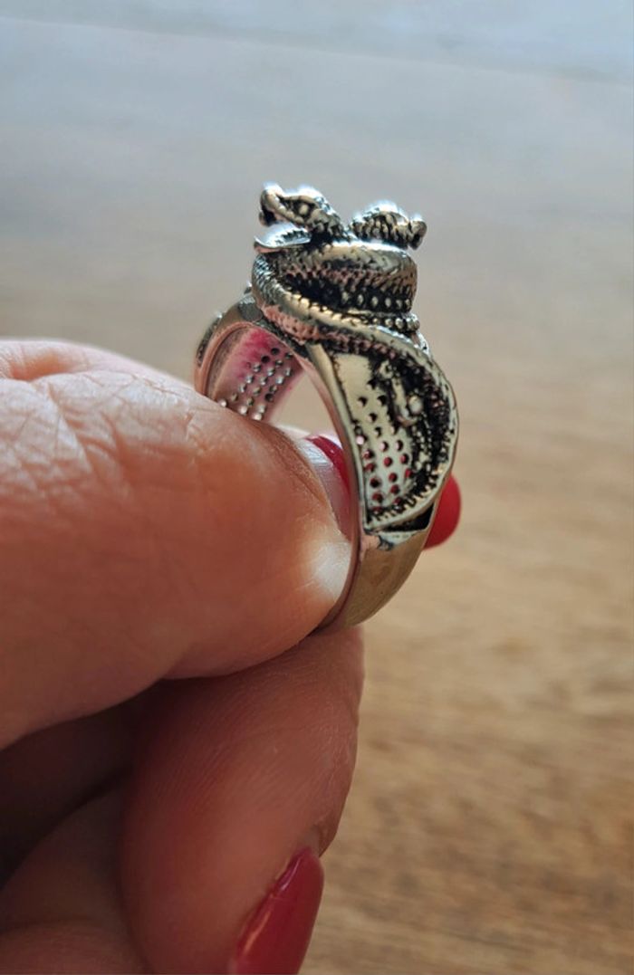 Bague homme serpents - photo numéro 2