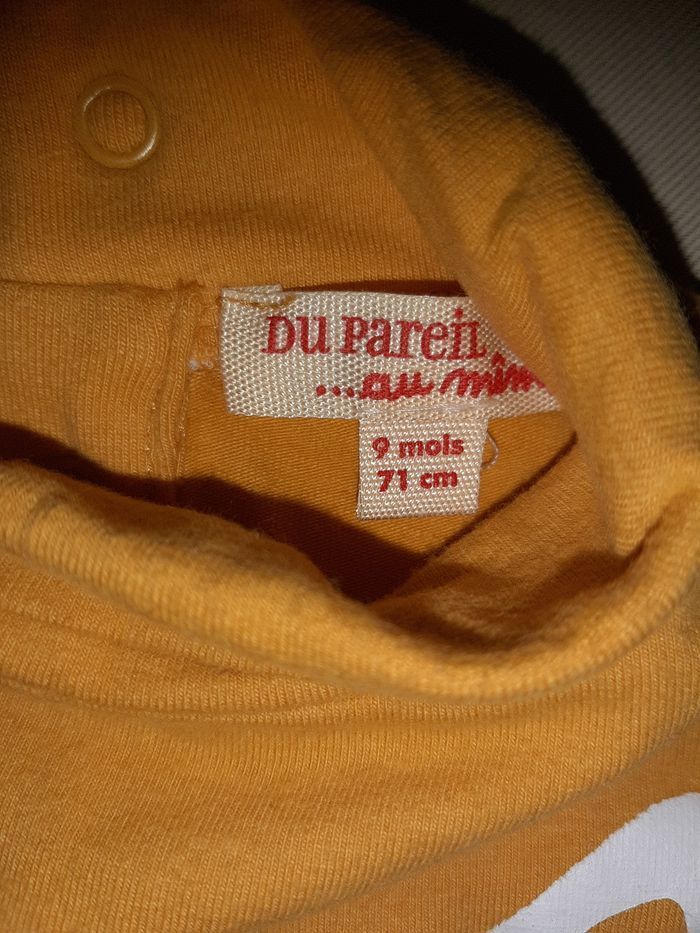 Ensemble hiver fille 9 mois - pantalon velours + sous-pull - Tape à l'Œil et DPAM - photo numéro 7