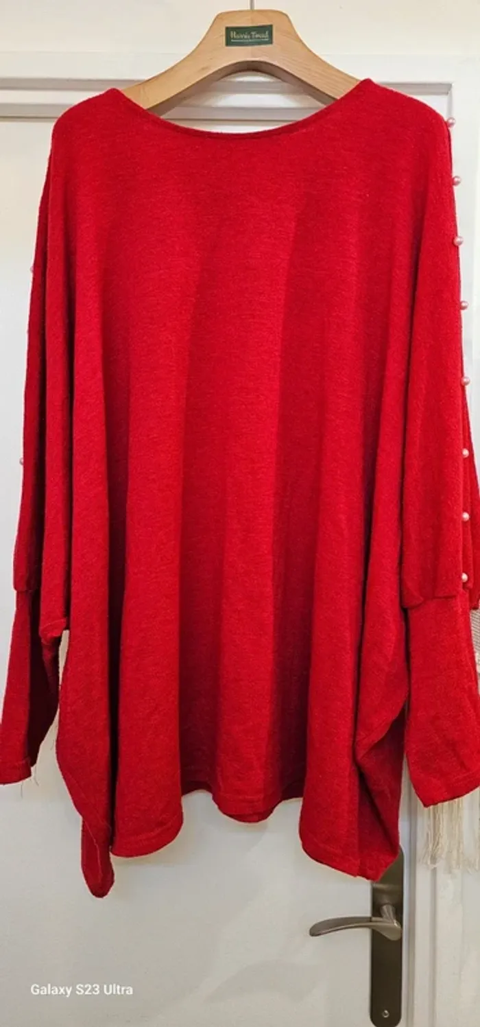 Pull Chauve-souris Long Évasé Taille L/XL - photo numéro 3