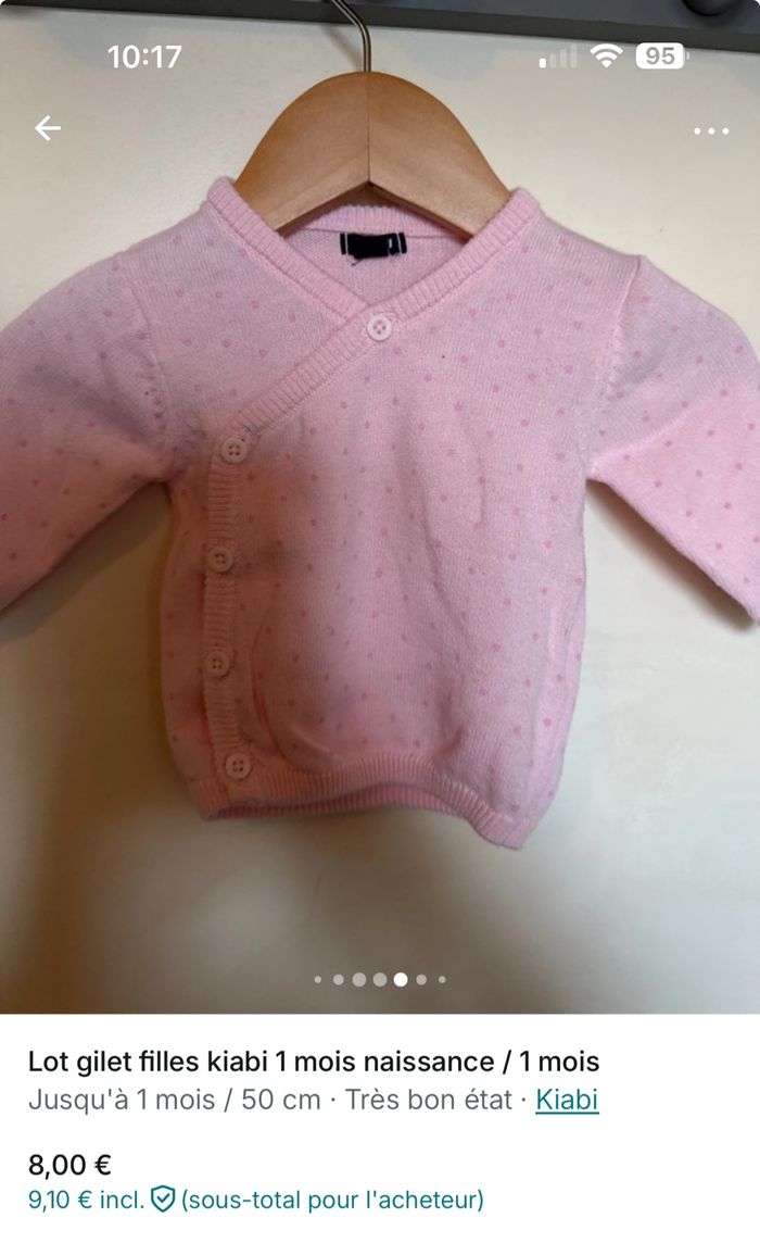 Lot cardigan bébé fille kiabi - photo numéro 5