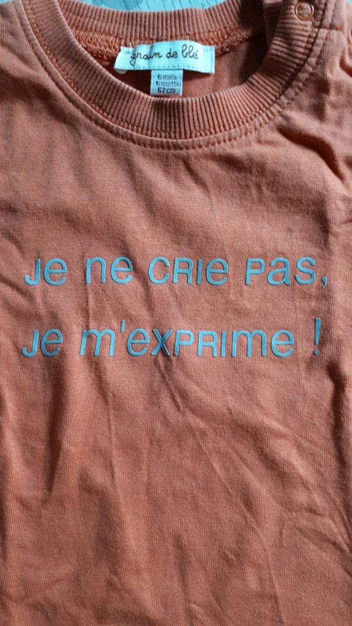 T shirt 6 mois manches courtes - photo numéro 3
