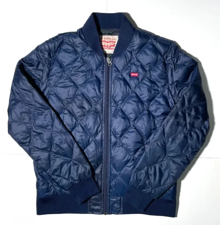 Levi's blue puffer jacket womens S - photo numéro 2