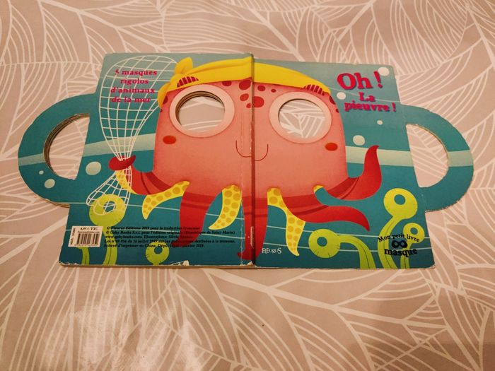 Livre masques rigolas des animaux de la mer