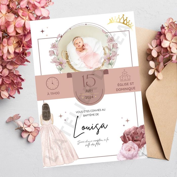 Faire-part « Princesse » - photo numéro 3