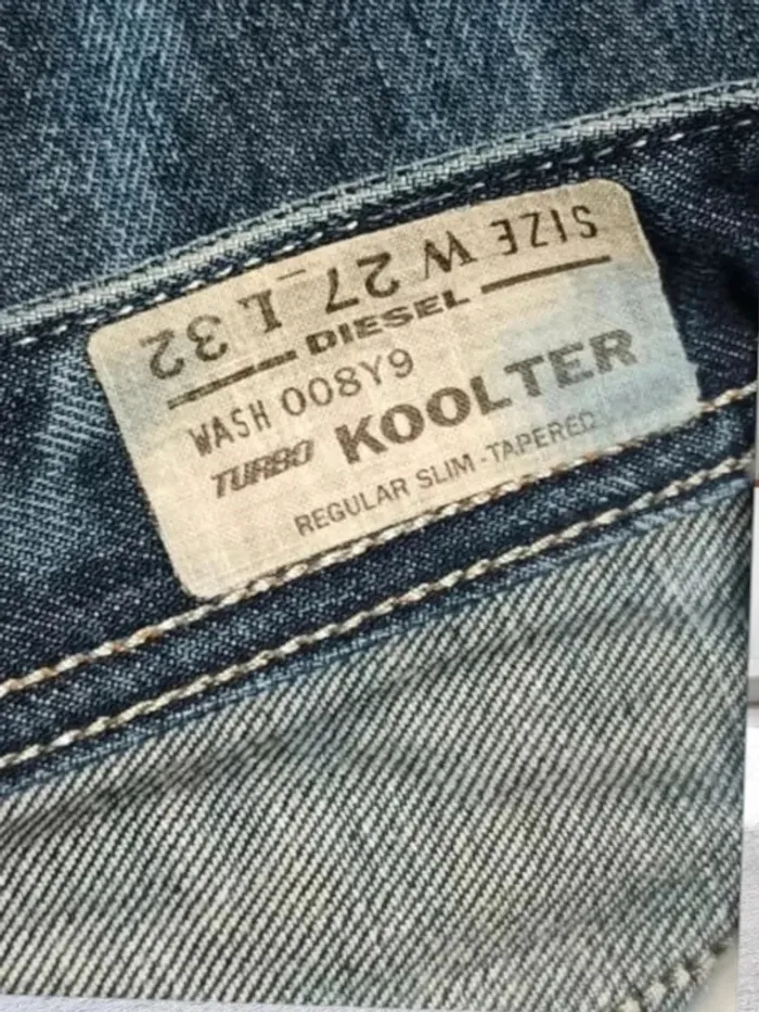 Jean Diesel koolter ,coupe slim regular tapered ,taille haute ,100 % coton - photo numéro 5
