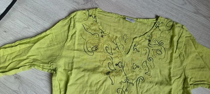 Haut manches mi longue taille L en très bon état Allyer femme - photo numéro 9