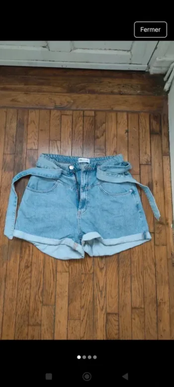 Shorts en jean taille L 40 Zara