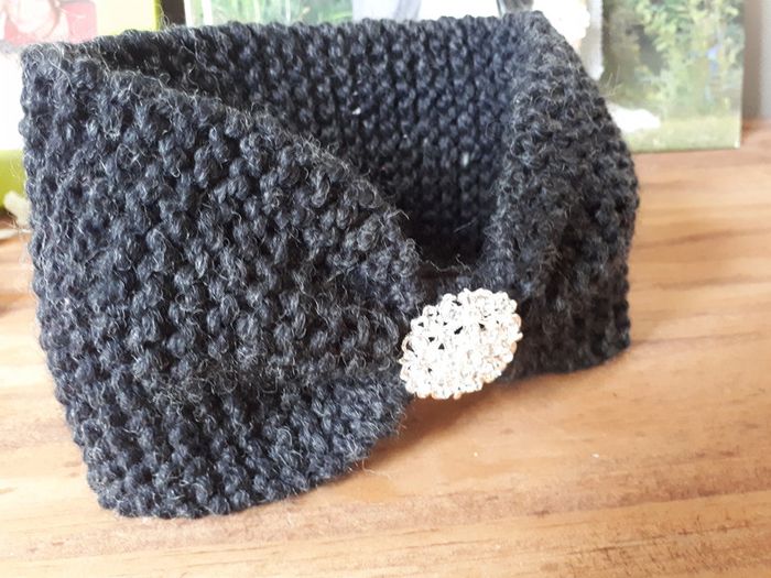 Magnifique headband bandeau turban fait main - photo numéro 5