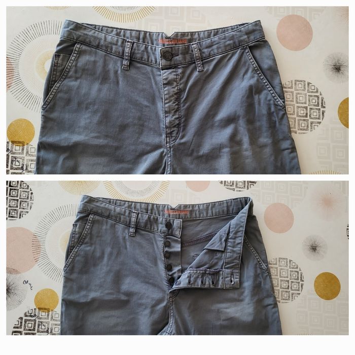 Zadig & Voltaire Pantalon T40-Gris délavé-Taille Haute& Coupe légèrement Slim en BE - photo numéro 4