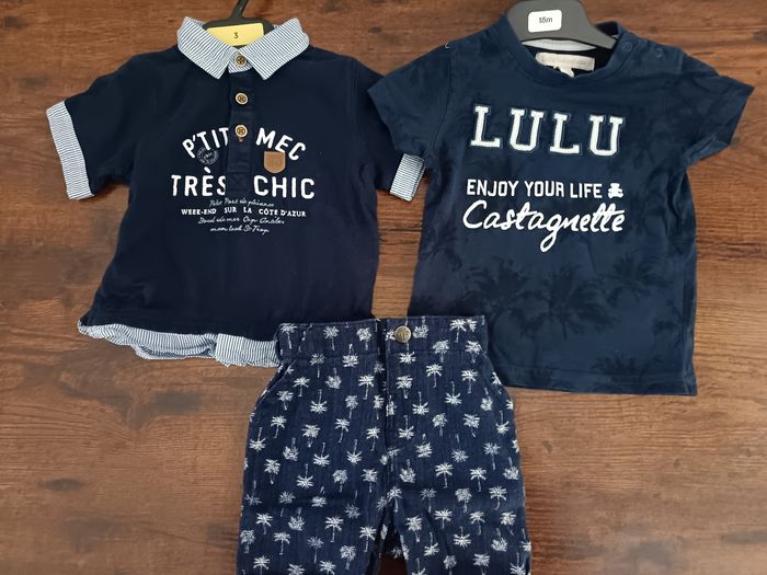 Ensemble bleu marine 6 mois - photo numéro 3