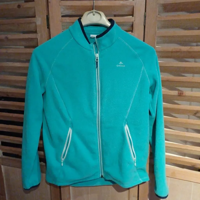 Polaire turquoise femme taille 38 , décathlon