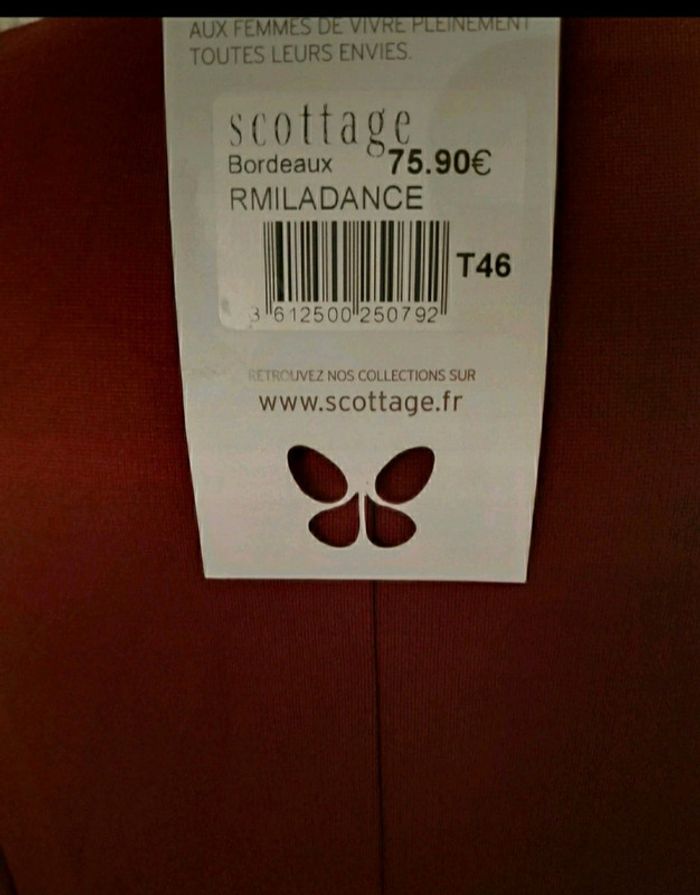 Robe bordeaux Scottage Taille 46 - photo numéro 2