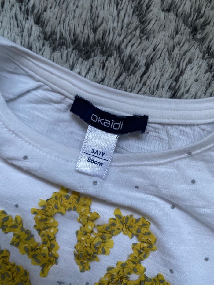 Tee-shirt manches longues Okaïdi - 3 ans - photo numéro 3